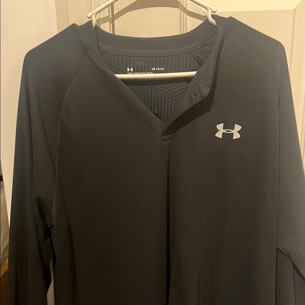 Under Armour Charcoal Long Sleeve Henley